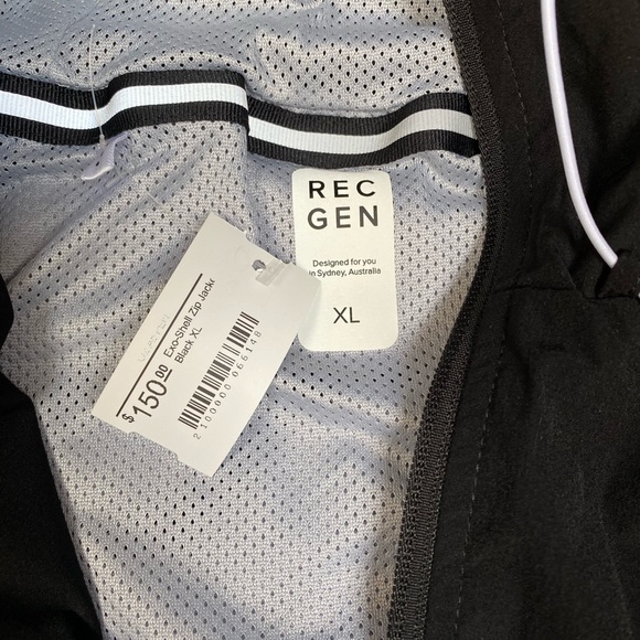 Rec Gen Exo-Shell Zip Jacket Black NWT - Picture 3 of 5